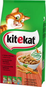 KITEKAT suha hrana s govedinom i povrćem 300 g