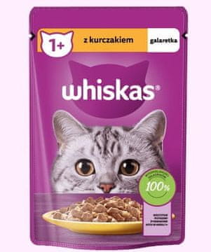 Mars Mokra hrana za mačke WHISKAS PILETINA u umaku 85 g (vrećica)