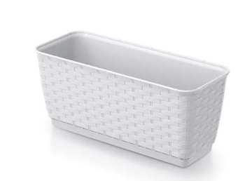 Prosperplast RATOLLA balkonska kutija s podlogom 40 cm BIJELA