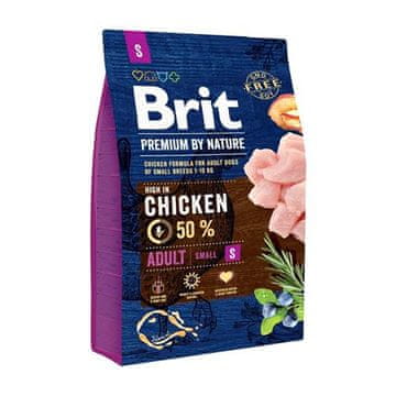 Brit Premium By Nature Adult Small Chicken 3 kg