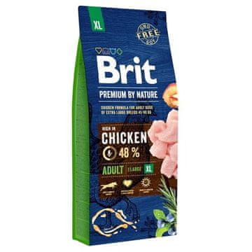Brit Premium By Nature Adult Extra Large XL Chicken 15 kg