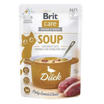 Brit Care juha za mačke s patkom 75 g