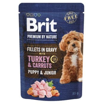 Brit Premium By Nature Pouch Gravy Fillets Junior Puretina i mrkva za štence i mlade pse 85 g