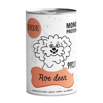Paka Zwierzaka Pet Pack PEPE Mono Protein Sarna Roe Deer 400g