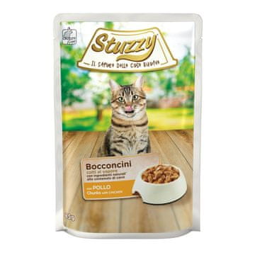STUZZY Bocconcini mokra hrana za mačke s piletinom u umaku, vrećica 85 g