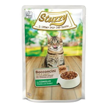 STUZZY Bocconcini mokra hrana za mačke s okusom zeca u želeu, vrećica 85 g