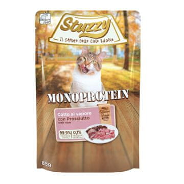 STUZZY Monoproteinska Mokra Hrana za Mačke sa Svježom Šunkom 85g vrećica