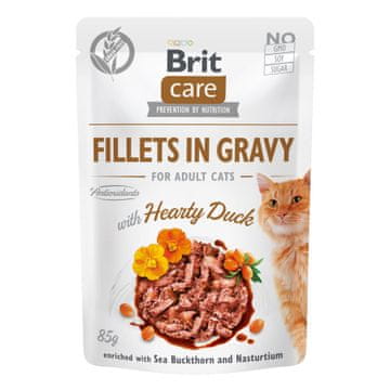 Brit Care mačji fileti u umaku od patke s okusom patke, vrećica 85 g