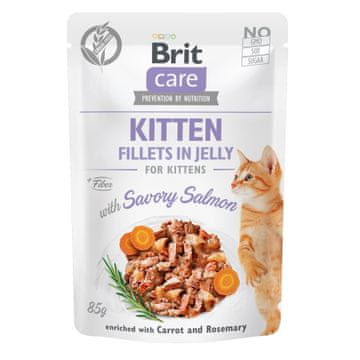 Brit Care Cat Fillets In Jelly Kitten Salmon u želeu za mačiće 85 g vrećica