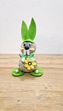 Eli Zelena slamnata ukrasna figurica uskrsnog zeca