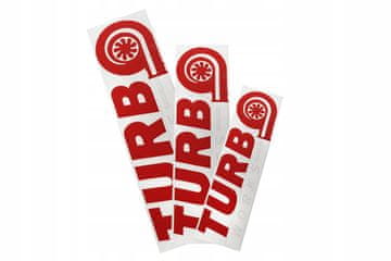 TurboWorks crveno-bijela naljepnica 60 cm