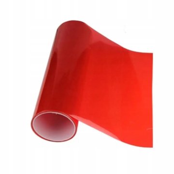Folija za omatanje lampi, crvena, 0,3 × 10 m, PVC