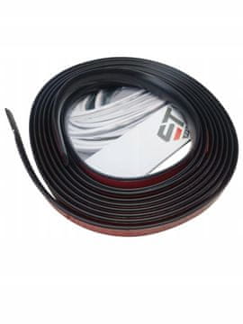 Dekorativna traka sa samoljepljivom trakom, crna mat ABS, 17 mm x 5 m