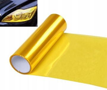 Folija za omatanje lampi 0,3 × 10 m žuta PVC