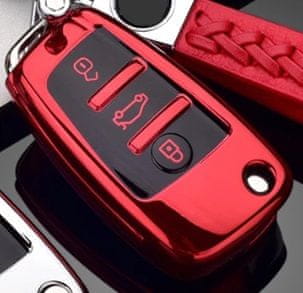 Audi TPU poklopac ključa crveni A1 A3 A4 A5 A6 A7 A8 Q3