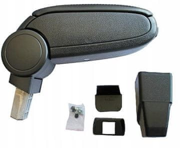 Naslon za ruke za Peugeot 206 1998-2010 crni, tkanina