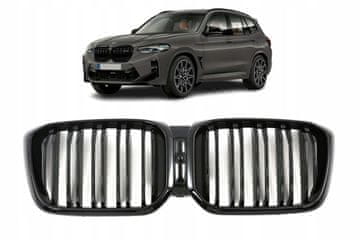 BMW X3 G01, X4 G02 rešetka, lci, 2022-, sjajno crni ABS