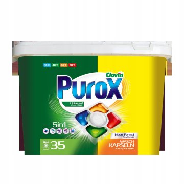 PUR CAPS UNIVERSAL kapsule za pranje rublja s 5 komora, 35 kom
