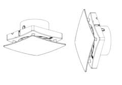 Hidrostat za kupaonski ventilator NORTADA URO WP-120 H timer bijeli