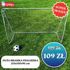 Veliki nogometni gol 213x150x90 cm