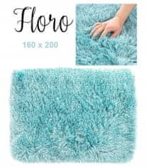 AmeliaHome Floro tepih 160 x 200 cm mekani debeli čupavi tepih za dnevni boravak