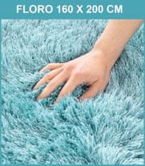 AmeliaHome Floro tepih 160 x 200 cm mekani debeli čupavi tepih za dnevni boravak