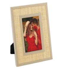 AmeliaHome Okvir za fotografije 19 x 24, pleteni boho ukras, podesiv