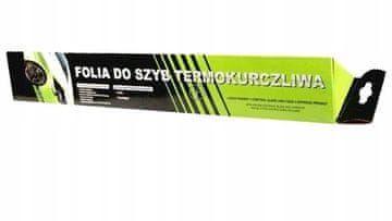 Termoskupljajuća folija za prozore, crna, 50 × 300 cm, sa slojem