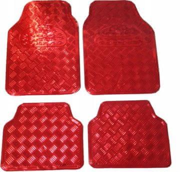 Set metaliziranih prostirki, crveni aluminij/PVC