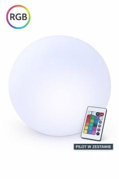 LED RGB kugla 80 cm s daljinskim upravljačem, vanjska/unutarnja, 230 V