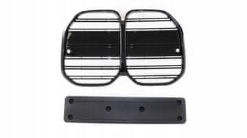 BMW serije 4 G22 G23 G83 dvostruka rebrasta maska, sjajno crna