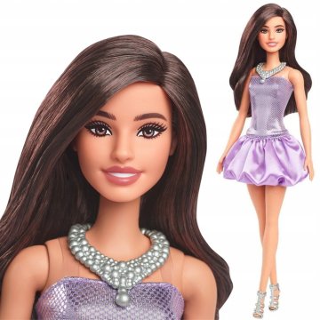 Barbie Mattel Fashionistas lutka svjetlucava večernja odjevna kombinacija ZA6180