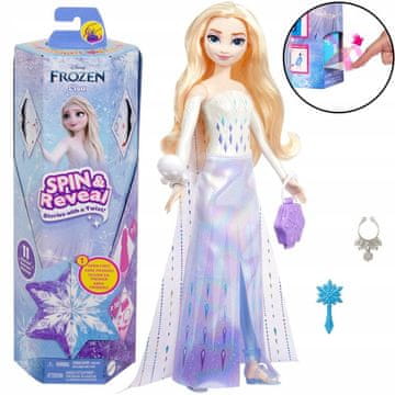 Mattel Disney princeza Frozen Spin & Reveal Elsa lutka + dodaci ZA6043