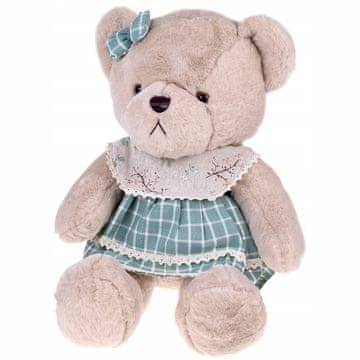 JOKOMISIADA Medvjedić - bež Zosia 58 cm u zelenoj VINTAGE haljini ZA5923 D