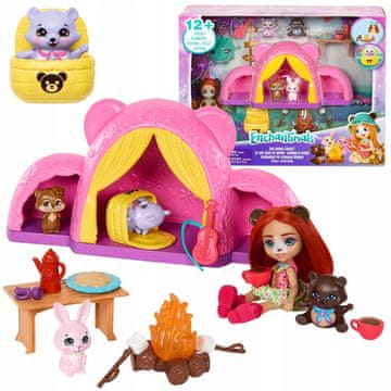 Enchantimals set za kampiranje lutka medvjedić ZA5995