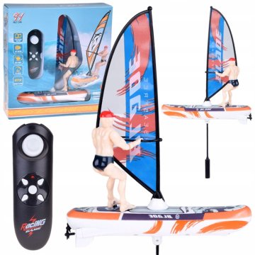 JOKOMISIADA Daljinski upravljani, svjetleći WINDSURFER plutajući s daljinskim upravljačem RC0740