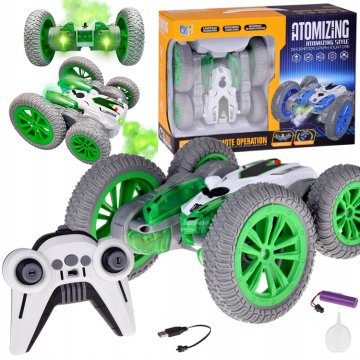 JOKOMISIADA Daljinski upravljani SUPER BRZI AUTOMOBIL ZA KASKADERSKE AKROBATERIJE - para i svjetlo RC0729