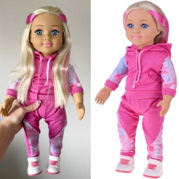 JOKOMISIADA Velika sportska lutka 48 cm u trenirci + ugrađena melodija i mekano tijelo ZA5844