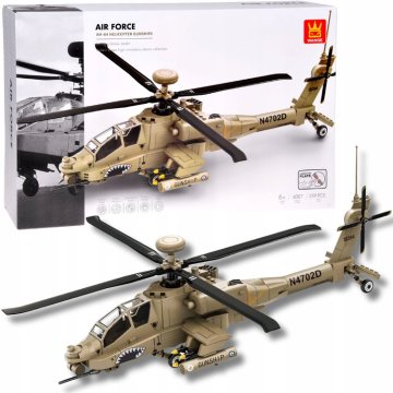 JOKOMISIADA Tehničke kocke AH-64 Borbeni helikopter Blokovi Helikopter 259ele ZA5676