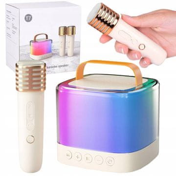 JOKOMISIADA Bluetooth zvučnik + bežični mikrofon x2 KARAOKE SET IN0178