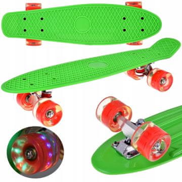 JOKOMISIADA LED skateboard s osvijetljenim kotačima za vožnju u skateparku SP0825