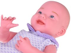 JOKOMISIADA Nasmijana lutka beba 40 cm, lutka beba, ljubičasti džemper ZA5321