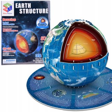 JOKOMISIADA 3D slagalica Planet Zemlja 50 dijelova Struktura Zemlje ZA5348