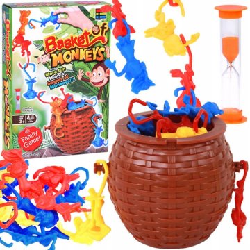 JOKOMISIADA Igra spretnosti s vremenskim ograničenjem MONKEY ROPE - majmuni koji padaju iz košare GR0685