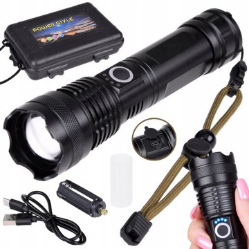 Snažna LED svjetiljka, punjiva putem USB-a, vodootporna, SP0799