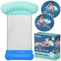 Bestway Comfort plišana stolica za plivanje, vodena viseća mreža, 145x87 cm 43555