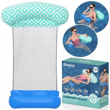 Bestway Comfort plišana stolica za plivanje, vodena viseća mreža, 145x87 cm 43555