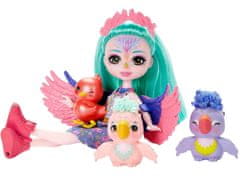 Enchantimals Filia Finch lutka i slatka obitelj papiga ZA5089