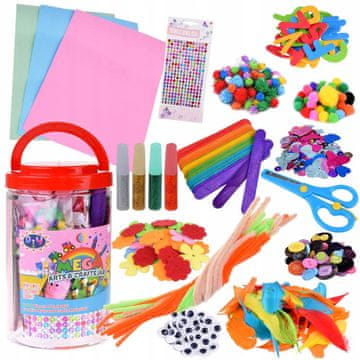 JOKOMISIADA Kreativni MEGA umjetnički set oči perje filc ZA4822