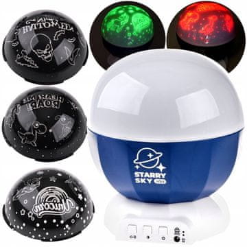 JOKOMISIADA RGB projektor + lampa 2 u 1 ZASLON I GLAZBA 3x uzorka i 2x načina rada ZA4700